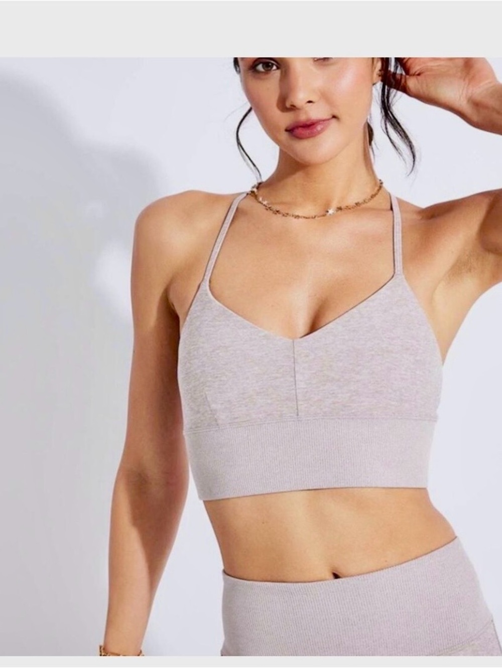 Alo Yoga Alosoft Lavish
Bra Dusty Pink
Heathered Women’s
Medium New Athleisure